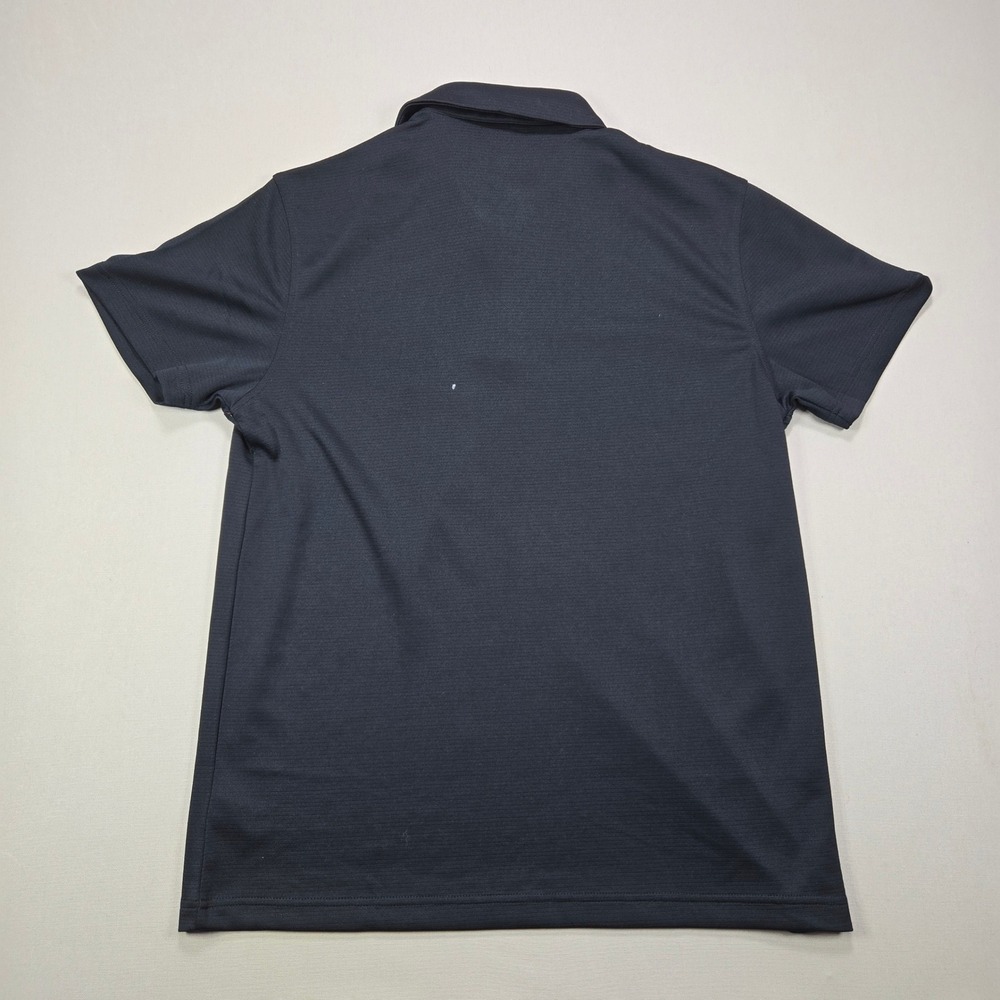 Reebok Polo Shirt Athletic Golf Moisture Wicking Black Men Size M Short Sleeve - Picture 2 of 8